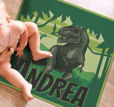 Dinosaur Adventure custom floor mat - TenStickers