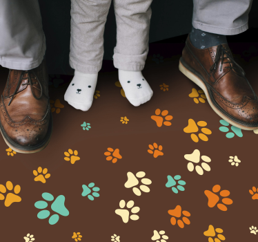 Dog paw animal mat - TenStickers
