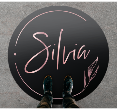 Elegant custom name teenage bedroom rug - TenStickers