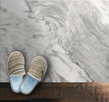 Elegant grey veins marble rug - TenStickers