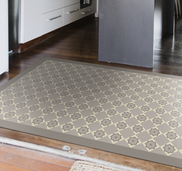 Elegant Star Pattern marble rug - TenStickers