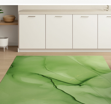 Emerald effect motif marble rug - TenStickers