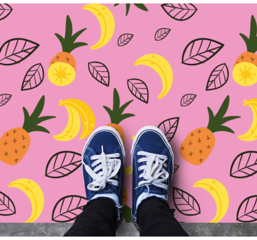 Exotic fruit delight kitchen mat - TenStickers
