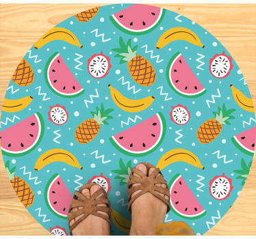 Exotic fruits mix kitchen flooring - TenStickers
