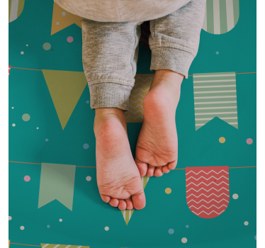 Festive Bunting kids carpet - TenStickers