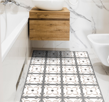 floor pink tile contemporary rugs - TenStickers