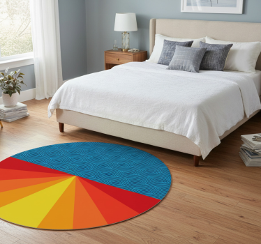 Vintage sunset bedroom carpet - TenStickers