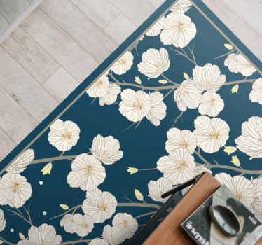 Flowers and branches nature carpet - TenStickers