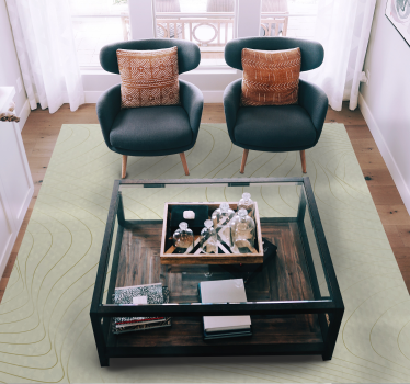 Flowing Line Art minimalistic rug - TenStickers