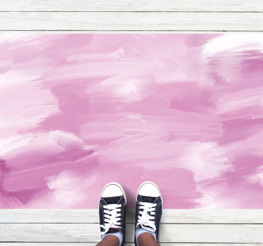 Gentle rose tones texture rug - TenStickers