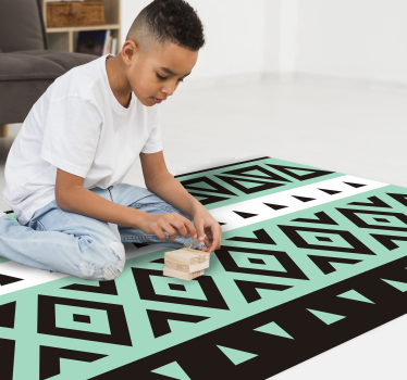 Geometric Gaming Path game rug - TenStickers