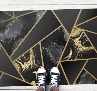 Geometric rug geometric marble fusion - TenStickers