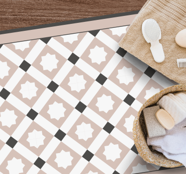 Gometric stars bathroom mat - TenStickers