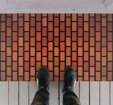 Geometric Tile Simulation texture rug - TenStickers