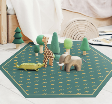 geometric turtle animal vinyl carpet - TenStickers