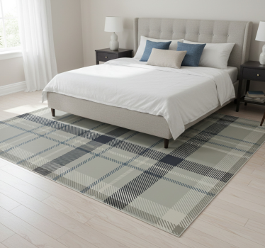 Gray flannel bedroom carpet - TenStickers