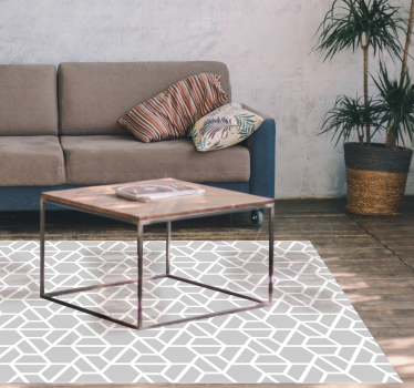 Gray modern pattern geometric carpets - TenStickers