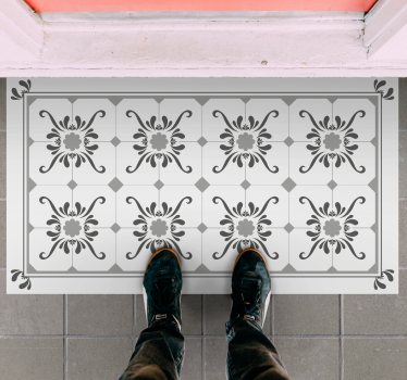 Gray "soleil" tile mat - TenStickers