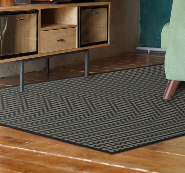 Gray squares geometric carpets - TenStickers