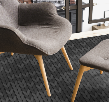 Grey ropes minimalist carpet - TenStickers