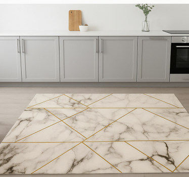 Grid elegant design marble rug - TenStickers