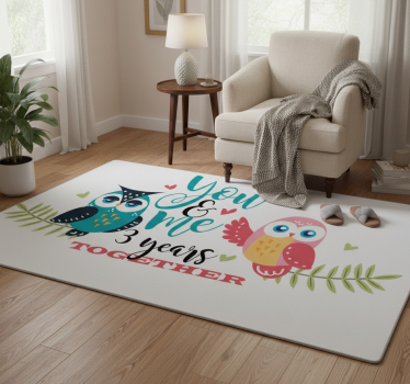 Gufos + years of partnership bedroom carpet - TenStickers