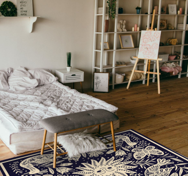 Celestial folk harmony bedroom carpet - TenStickers