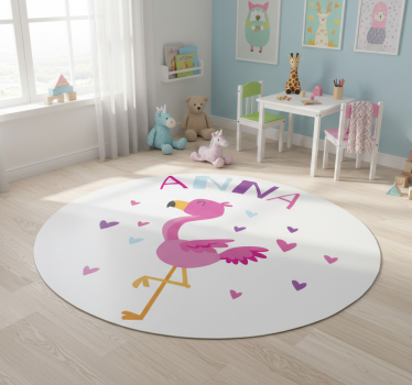 Kids carpet customizable flamenco design - TenStickers