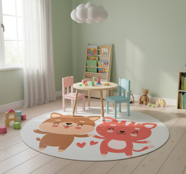 Kids carpet dog friendship badge - TenStickers