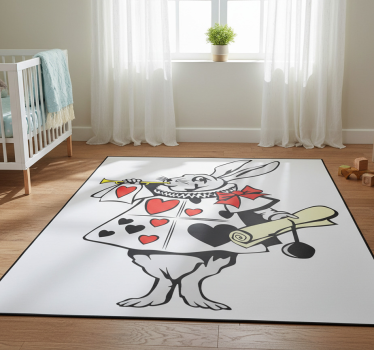 Kids carpet wonderland rabbit - TenStickers