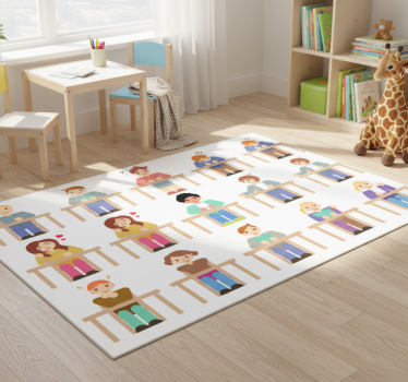 Kids carpet student desk sticker collection - TenStickers