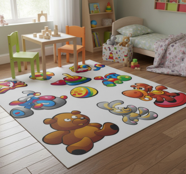 Kids carpet toy collection sticker - TenStickers