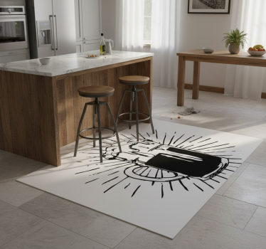 Kitchen vinyl mat beer light - TenStickers