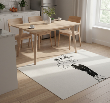 Vintage waitress kitchen vinyl mat - TenStickers