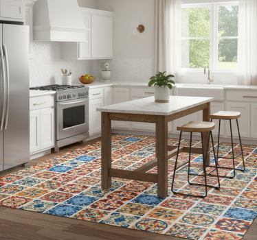 Kitchen vinyl mat eraldo tile design - TenStickers
