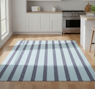 Kitchen vinyl mat herringbone backsplash design - TenStickers