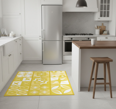 Kitchen vinyl mat in illuminating pantone - TenStickers