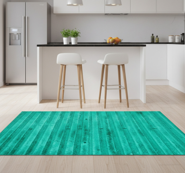 Kitchen vinyl mat in mint aged metallic finish - TenStickers