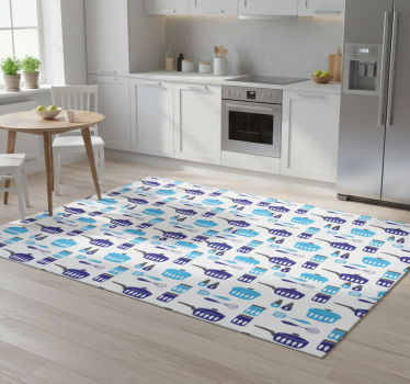 Kitchen vinyl mat kitchen utensils wallpaper - TenStickers