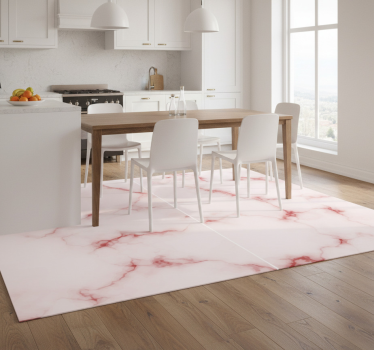 Kitchen vinyl mat marble tile stickers - TenStickers
