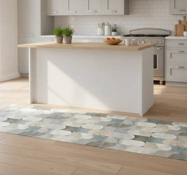 Kitchen vinyl mat modern pill mosaic design - TenStickers
