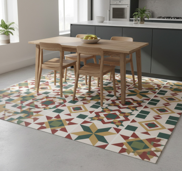 Kitchen vinyl mat stars cement pattern - TenStickers