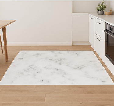 Kitchen vinyl mat with a simple marble design - TenStickers