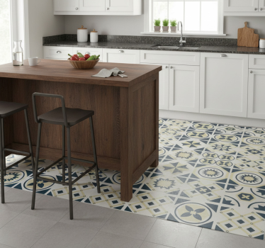 Kitchen vinyl mat with alionsa design - TenStickers