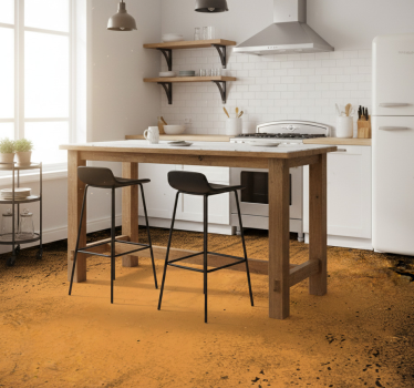 Kitchen vinyl mat with distressed texture - TenStickers
