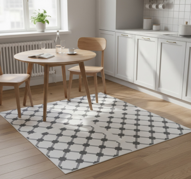 Kitchen vinyl mat with retro portuguese tile design - TenStickers