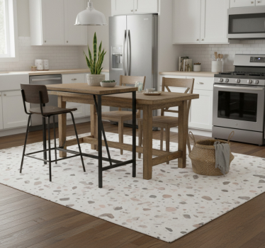 Kitchen vinyl mat with terrazzo design - TenStickers