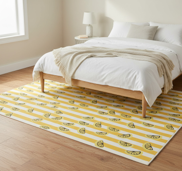 Lemon symbols design bedroom carpet - TenStickers