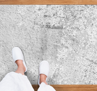Light grey rustic concrete texture rug - TenStickers