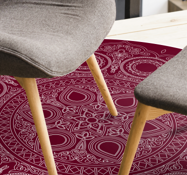 Lotus flower mandala vinyl mat - TenStickers